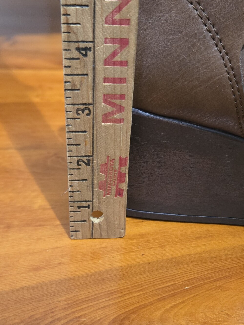 NWB BOC Leonna Brown 3 Inch Wedge Ankle Zippered Bootie Woman's Size 10 - Picture 8 of 9